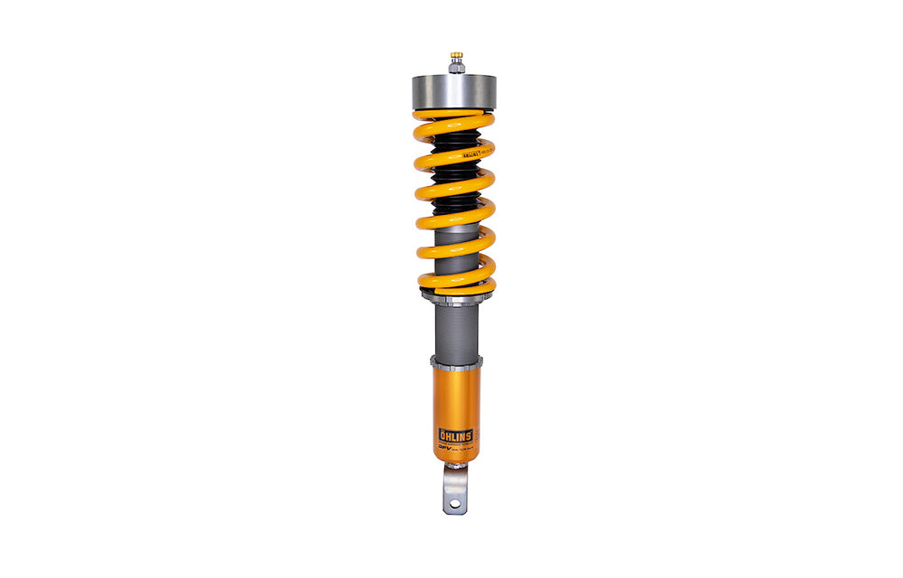 Ohlins Road And Track coilover for Porsche on white background.