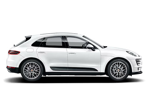 White Porsche Macan 95B.2 on a white background