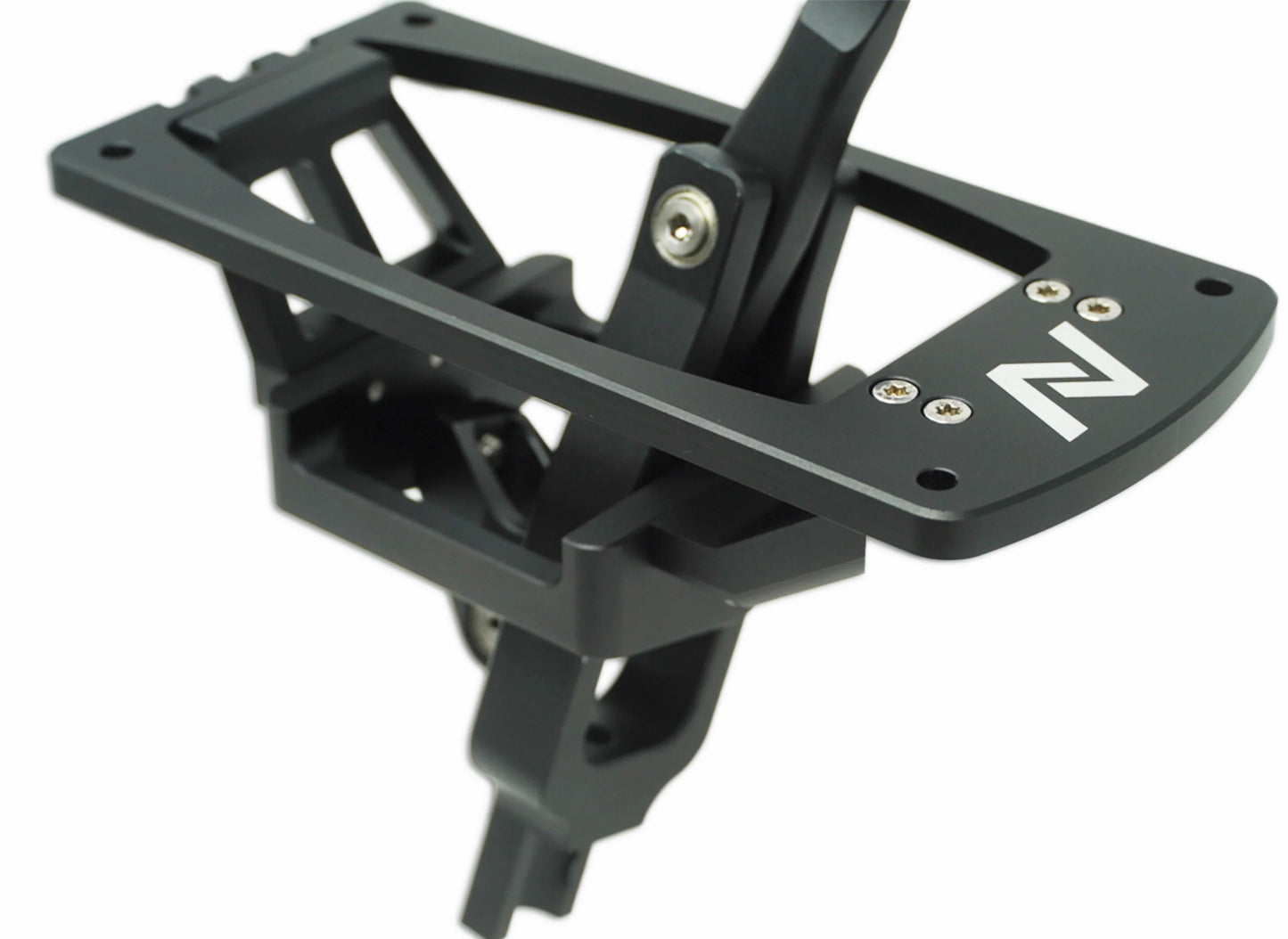 Numeric Short Throw Shifter component in black with white Numeric logo on a white background.