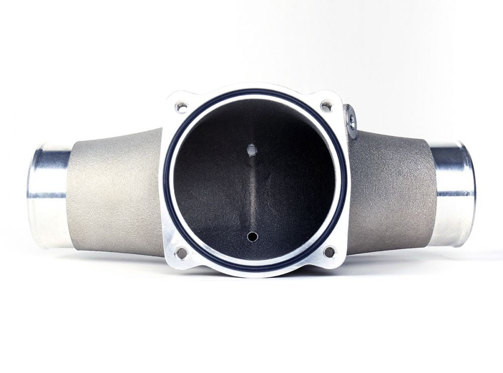 Close up of IPD Plenum in silver on a white background.