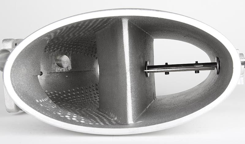 Close-up of IPD Plenum for Porsche 997 on a white background.