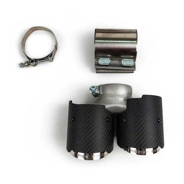 Fabspeed Valved Center Muffler Bypass X-Pipe - Porsche 991.2 Carrera (Non-PSE)