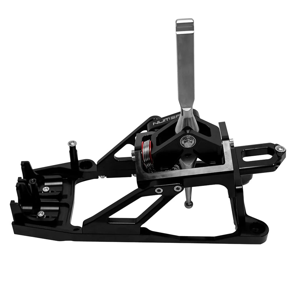 Numeric short throw shifter assembly on white background.