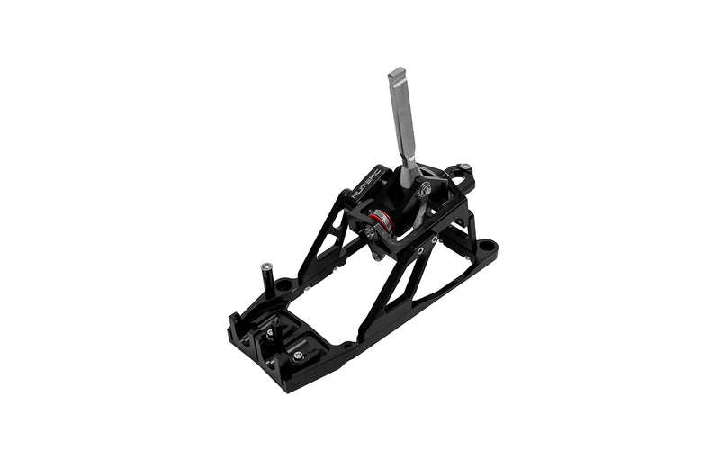 Numeric Short Throw Shifter component in black with white Numeric logo on a white background.