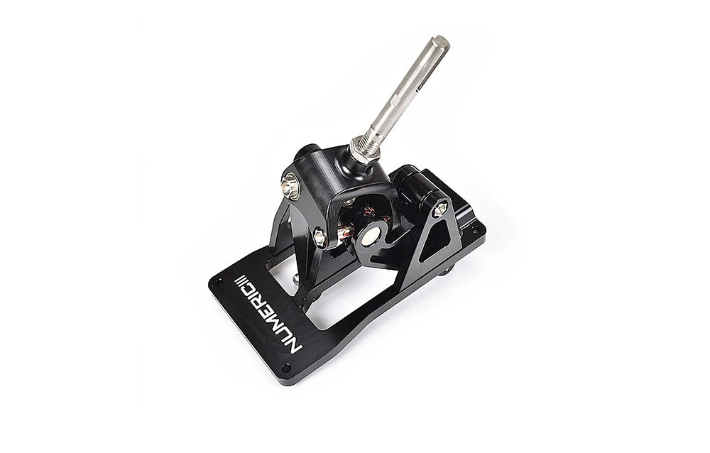 Numeric short throw shifter assembly on white background.