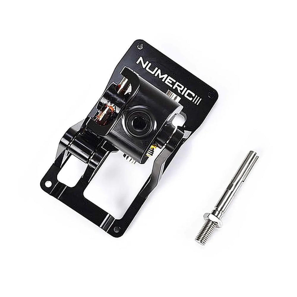 Numeric short throw shifter assembly on white background.