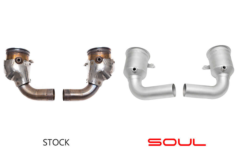 SOUL Performance Sport Catalytic Converters - Porsche 992.1 Carrera