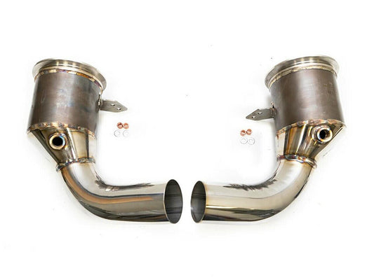 Fabspeed Sport Catalytic Converters - Porsche 992.2 Carrera (Non-GTS)
