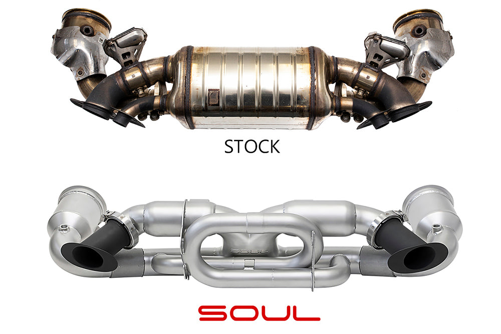 SOUL Performance Non-Valved Exhaust System - Porsche 992.1 Carrera