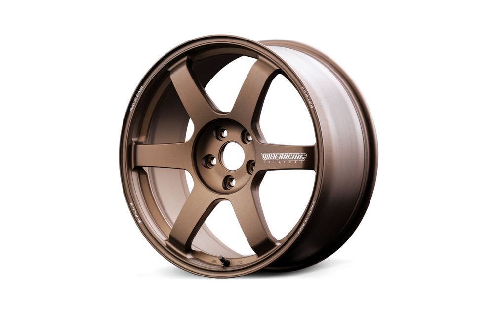 Volk Racing TE37 Saga S-Plus in bronze almite on white background.
