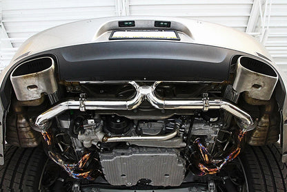 Fabspeed Center Muffler Bypass X-Pipe (Non-Valved) - Porsche 991.1 Carrera