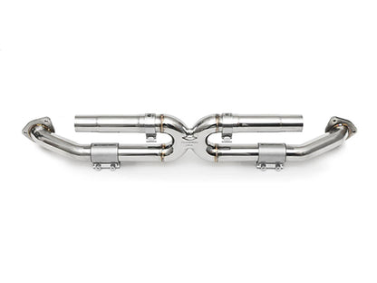 Fabspeed Center Muffler Bypass X-Pipe (Non-Valved) - Porsche 991.1 Carrera