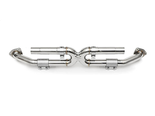 Fabspeed Center Muffler Bypass X-Pipe (Non-Valved) - Porsche 991.1 Carrera