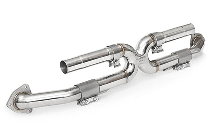 Fabspeed Center Muffler Bypass X-Pipe (Non-Valved) - Porsche 991.1 Carrera
