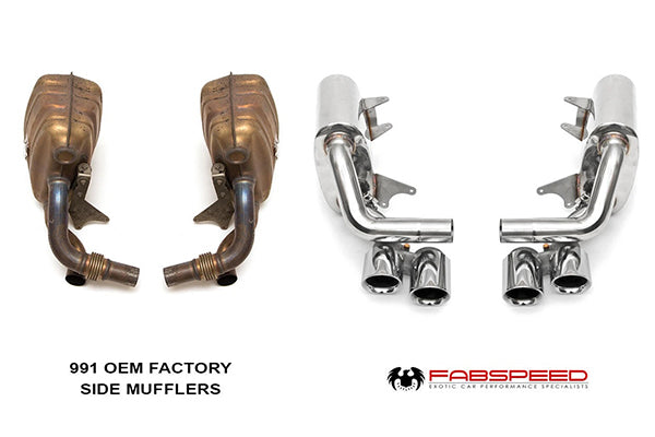 Fabspeed Maxflo Performance Side Exhaust System - Porsche 991.1 Carrera