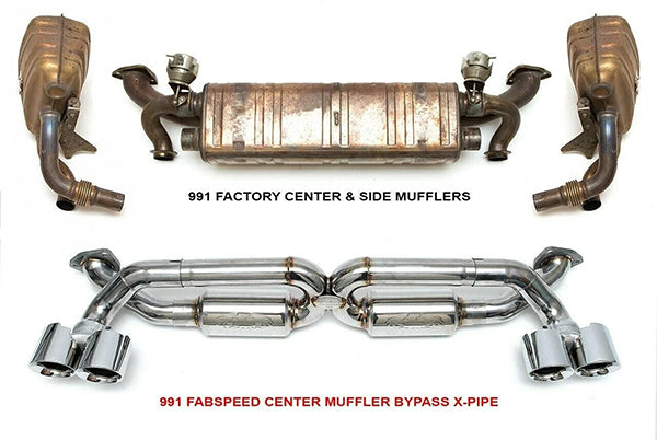 Fabspeed Supersport X-Pipe Exhaust System - Porsche 991.1 Carrera