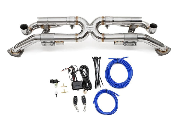 Fabspeed Valved Center Muffler Bypass X-Pipe - Porsche 991.1 Carrera