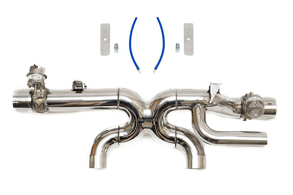 Fabspeed Valved Center Muffler Bypass X-Pipe - Porsche 991.2 Carrera (PSE Only)