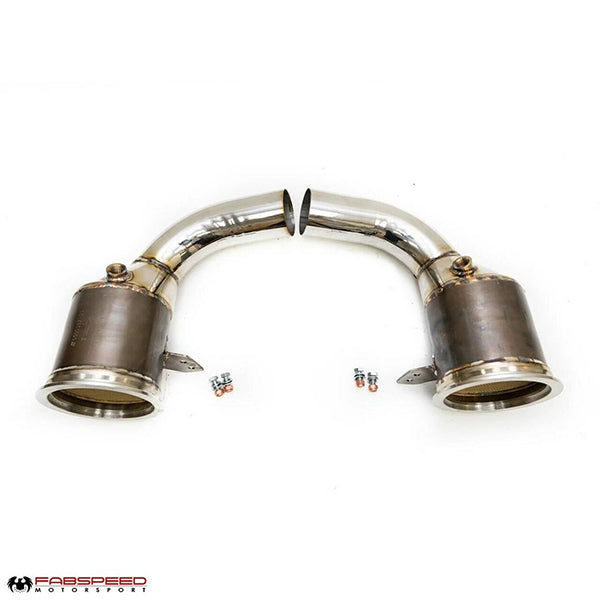 Fabspeed Sport Catalytic Converters - Porsche 992.1 Carrera