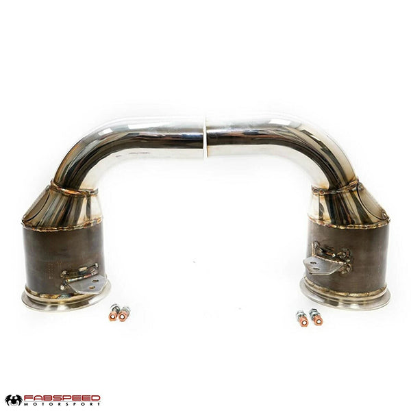 Fabspeed Sport Catalytic Converters - Porsche 992.1 Carrera