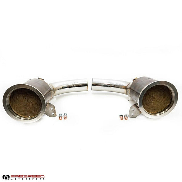 Fabspeed Sport Catalytic Converters - Porsche 992.1 Carrera