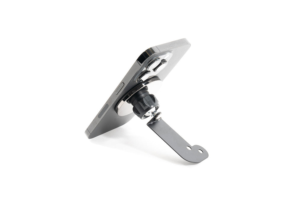 Rennline magnetic phone mount kit in white background.