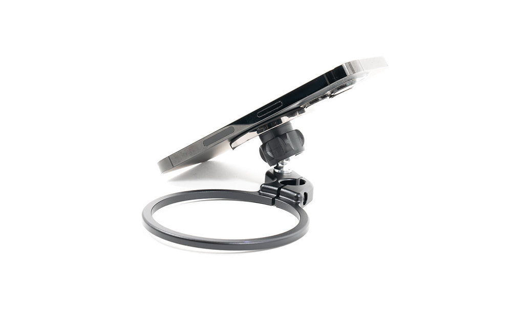Rennline magnetic phone mount kit in white background.