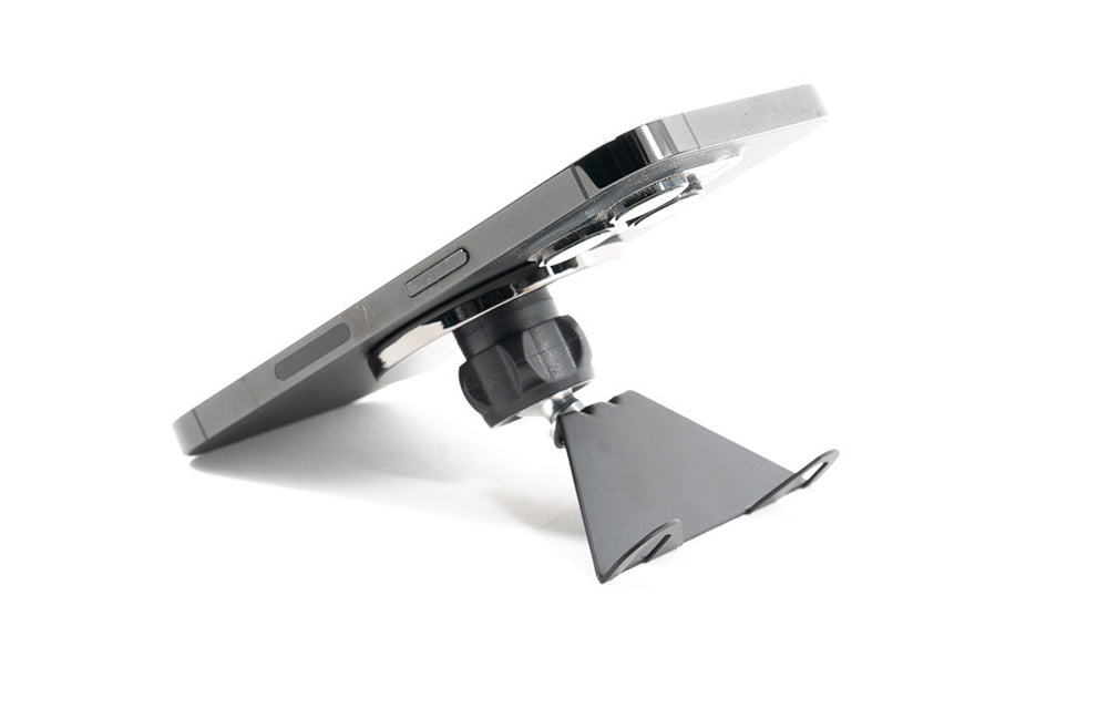 Rennline magnetic phone mount kit in white background.
