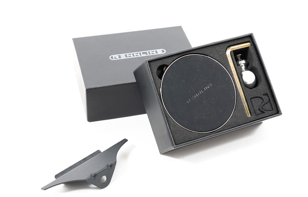 Rennline magnetic phone mount kit with hardware for Porsche Macan.
