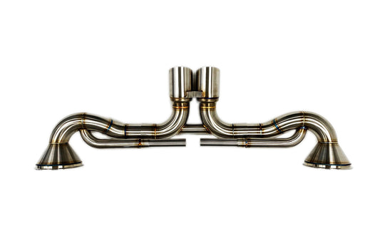 Sharkwerks titanium GT3 exhaust system for Porsche 992.